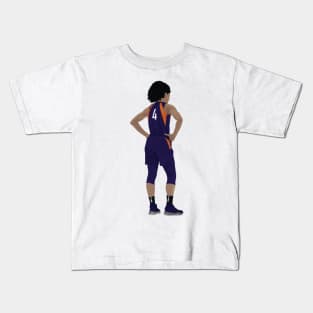 Female basketball player waiting Kids T-Shirt